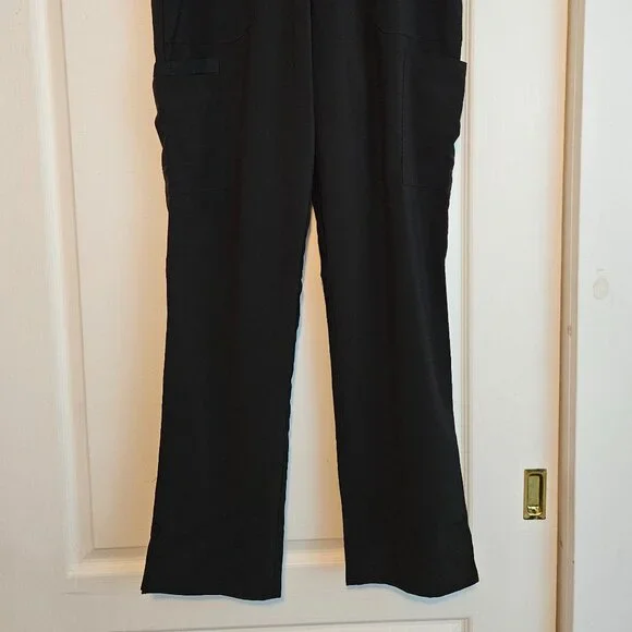 EUC Womens EDS Essentials Cargo Scrub Pants Black Medium Tall DK005T - Picture 6 of 7